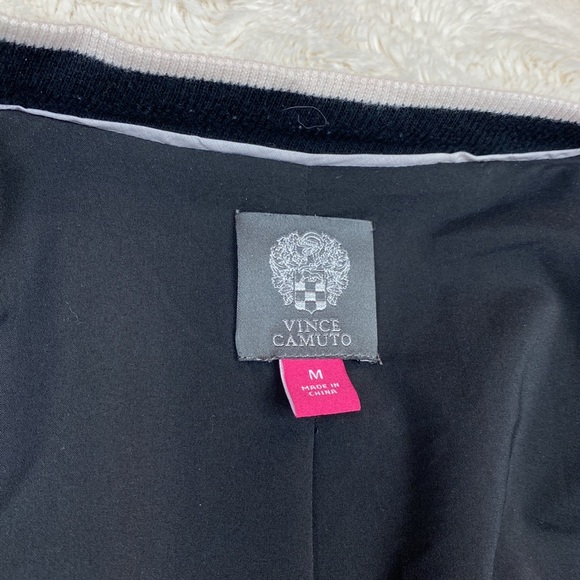 Vince Camuto animal print black and white zip up jacket - Picture 9 of 12